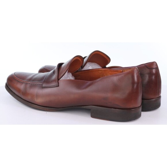 Wolf & Shepherd Ringer $225 Men\'s Penny Loafers Shoes Size 13 M Leather Brown main image 11